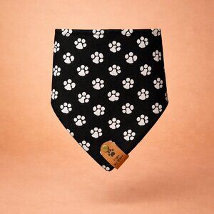 Reversible Pet Bandana | 8" Neck | Handmade 100% Cotton | Mystery Reverse Side |
